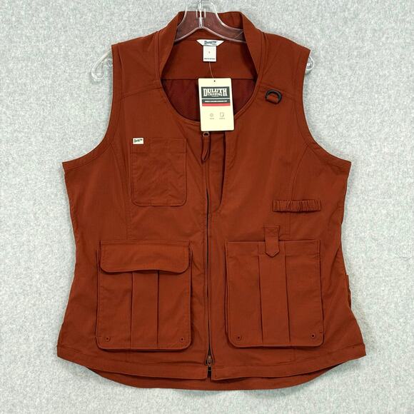 Duluth Trading Heirloom Gardening Vest Size L Dual Zip Cargo Outdoor Utility - Picture 1 of 16